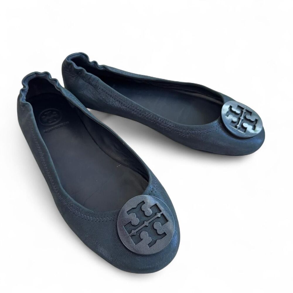 Tory Burch Minnie Travel Leather Ballet Flats size 7M